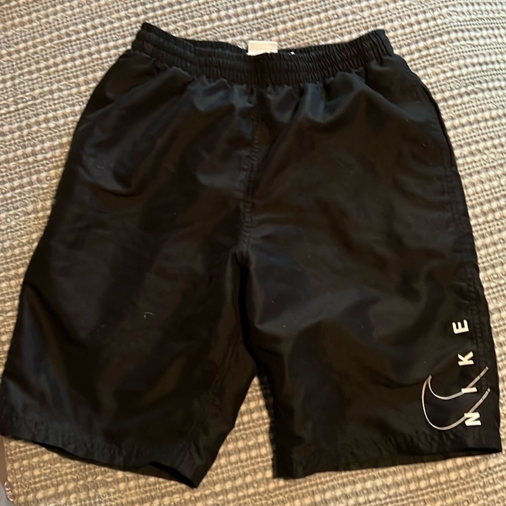 Boys XL Nike all black swim shorts
